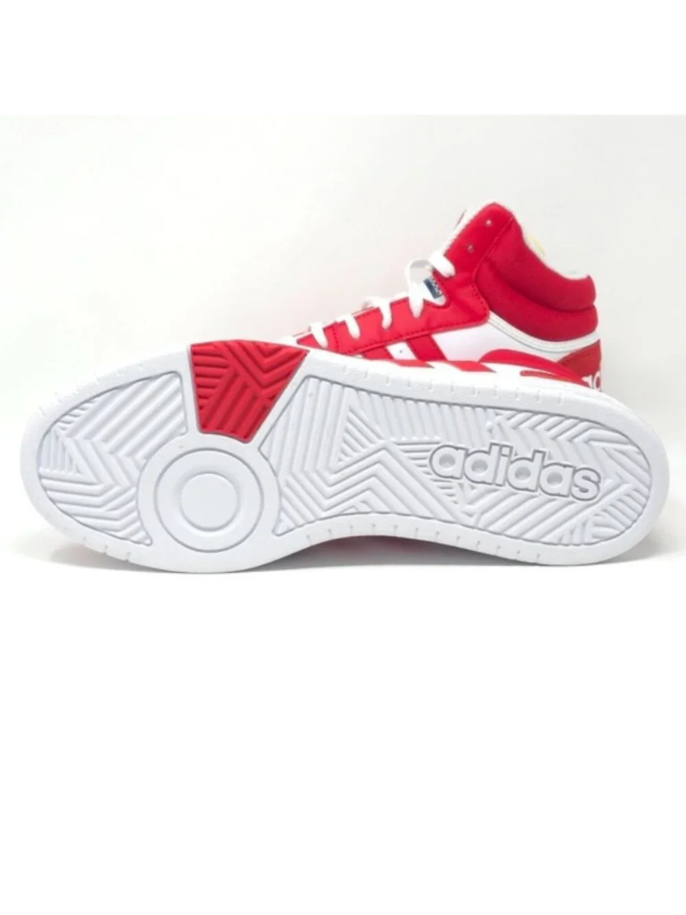 adidas Men’s Hoops 3.0 Mid Basketball Shoes Red - Picture 7 of 11